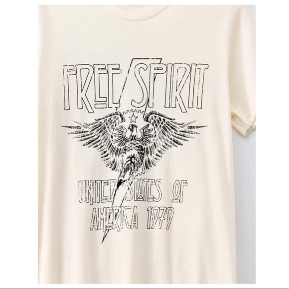 FREE SPIRIT GRAPHIC TEE-VINTAGE-OFF WHITE - Picture 3 of 8